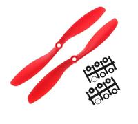 RC Aircraft Repair Kit For 77HD 2pcs Plastic 8045 Prop CW CCW Propellers RC Quadcopter Multirotor Plane Upgrade Parts Modified Accessories(Red)