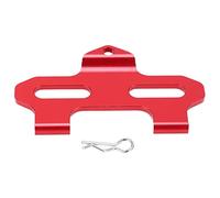 RC Alloy Battery Plate Replacement for LaTrax Teton 76054 1 1/18 RC Truck Upgrade Parts Aluminum Alloy Lightweight Durable 70x40mm 11g (Red)