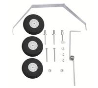 RC Aluminum Main Landing Gear Wheel Kit 182 Parts Replacement 40 Size Compatible With ARF PNP RC Airplane Plane