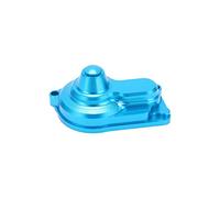 RC Aluminum Rear Main Gear Cover High Performance Metal Upgrade Part Durable Heat Dissipation Protection For LOSI Mini T 2.0 2WD 1/18 RC Stadium Truck 57x36x25mm (Blue)