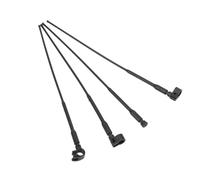 RC Antennas, 4pcs Antenna Simulation Decoration Accessories RC Simulation Antenna with Screws Nuts Compatible for Axial SCX10 90046 UTB10 Capra RC Crawler Car Simulation Antenna