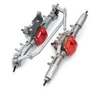 RC Axle Accessories For Axial For SCX10 90047 For Wrangler 1/10 Aluminum Front Rear Portal Axle RC Crawler Car Complete Axle Upgrade Accessories Replacement Parts(Set)