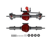 RC Axle Accessories For Axial For SCX10 D90 1/10 Metal CNC Front Rear Axle With Servo Base RC For Rock Crawler Car Upgrade Parts(Set)