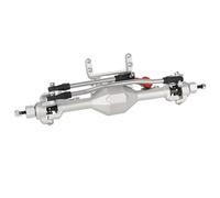 RC Axle Accessories For Axial For SCX10 II 90046 90047 1/10 CNC Metal Alloy Front Rear Straight Complete Axle RC Crawler Car Upgrade Parts(Silver,Front)