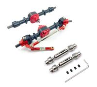 RC Axle For MN D90 D91 D96 D99S For MN-90 For MN99S 1/12 Metal Front And Rear Axle With Drive Shaft RC Car Upgrades Parts Accessories(Black)