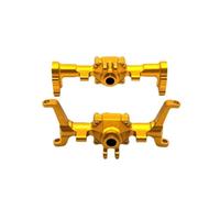 Rc Axle Parts For FMS Xiaoqi For FCX24 1/24 Metal Upgrade CNC Process Front And Rear Axle Assembly Shell Remote Control Car Spare Parts(Yellow)