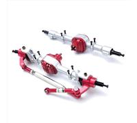 Rc Axle Parts For Mangniu For MN82 LC79 A19Q 2Pcs For MN82 LC79 Metal Axle Metal Gear Front And Rear Axle RC Truck Car Upgrade Parts Accessories(Silver)