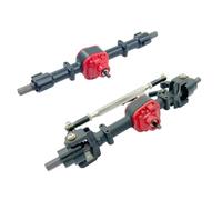 Rc Axle Parts For MN D90 D91 D96 99S FJ45 1/12 Metal Gear Front Rear Bridge Axle Set RC Car Upgrade Parts Accessories(Black a)