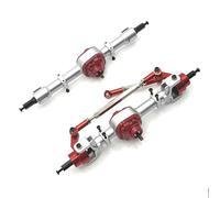 RC Axles Models Compatible With MN MN82 LC79 MN78 D90 D91 D96 99S 1/12 RC Car Part Accessories Aluminum Alloy Front Rear Axle(Red)
