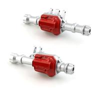 RC Axles Models Compatible With Traxxas For TRX4 1/10 RC Crawler Car 2Pcs Metal Front And Rear Axle Housing With Differential Cover Upgrade Parts