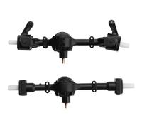 RC Axles Models Compatible With WPL B1 B14 B24 C14 C24 C34 C44 2Pcs Metal Gear Plastic Front Rear Axle Bridge 1/16 RC Car Replacement Spare Parts