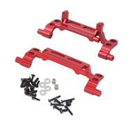 RC Axles Models For MN168 99S For MN78 1/12 2 Pcs Metal Front And Rear Axle Tie Rod For Seat Tie Rod Bracket Tie Rod Base Suitable Remote Control Car(Red)