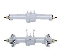 RC Axles Models For TRX4-M For Defender For Bronco 1/18 RC Crawler Car Upgrade Parts CNC Aluminum Front Rear Complete Axle Set(Silver,1Set)