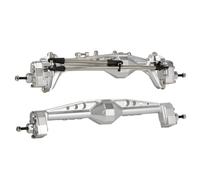 RC Axles Models For Universal Accessories 1/10 RC Cheater Rigs Aluminum Offset Portal Axle Constant Velocity Driveshift Adjustable Upper Link Mount(Silver,Axle F-R)
