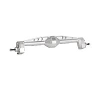 RC Axles Models For Universal Accessories 1/10 RC Cheater Rigs Aluminum Offset Portal Axle Constant Velocity Driveshift Adjustable Upper Link Mount(Silver,Rear Axle)
