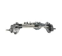 RC Axles Models For Universal Accessories 1/10 RC Cheater Rigs Aluminum Offset Portal Axle Constant Velocity Driveshift Adjustable Upper Link Mount(Gray,Front Axle)