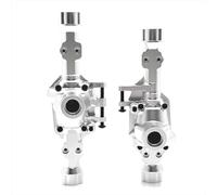 RC Axles Models For WLtoys 104006 104010 104020 104026 Metal Upgrade Spare Parts For Chassis Reinforcemen Front And Rear Axle Shells RC Car(Silver)