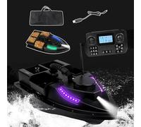 RC Bait Boat for Fishing with GPS Positioning, 500M Intelligent Cruise Control, Night Fishing Lights, Waterproof Design, 7.4V Power, Ideal for Anglers