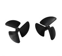 RC Bait Trawler Boat 12V 550 Speed Motor With 38mm 3-Propeller Power Driven Kit Waterproof Gasket Compatible With Large Power Fishing Boats(1pair 38mm propeller)