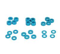 RC Ball Bearing Kit Aluminum Alloy Durable Sealed Bearings for Tamiya 53539 TT02 TT01 XV01 XV02 Models 24pcs with 6 Thickness Options