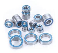 RC Ball Bearings For Team Associated B6.2 1/10 22Pcs Metal Wheel Hubs Axle Rubber Sealed Bearing Set RC For Buggy Car Upgrade Parts