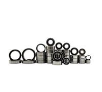 RC Ball Bearings For Traxxas For TRX4 For Defender For Bronco For Sport For Blazer 1/10 RC Car 41Pcs Complete Ball Bearings Black Rubber Sealed Kit Pre-Greased