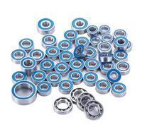 RC Ball Bearings For Vanquish VS4-10 For Phoenix 48PCS Portal Sealed Bearing Kit Ball Bearings Upgrade Parts Replacement Parts Accessories