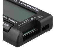 RC Battery Capacity and Voltage Tester for LiPo/Life/Li-ion Cells, 2." Display Showing Cell/Total Voltage, Min-Max for Delta & SOC%, Compatible with for