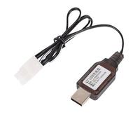 RC Battery Charger, 9.6V L6.2 2P USB Charging Cable with LED Indicators for NiMH/NiCd Battery, 9.6V Lipo Battery USB Charger for Remote Control Car Tank Plane Boat Toys