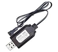 RC Battery Chargers USB 4.8V RC Car Chargers with Indicator Light Replacement Multi-Purpose Charging Cable for Remote Control Toys, Black Charging Cable