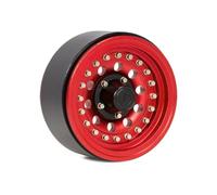 RC Beadlock Hubs For SCX10 III RR10 For Capra For TRX6 For TRX4 VS4 BRX01 For Element For Enduro 1/10 Aluminum Alloy 1.9Inch Beadlock Wheel Hub Rims RC Crawler Car(Red,1PCS)