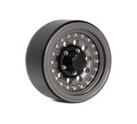 RC Beadlock Hubs For SCX10 III RR10 For Capra For TRX6 For TRX4 VS4 BRX01 For Element For Enduro 1/10 Aluminum Alloy 1.9Inch Beadlock Wheel Hub Rims RC Crawler Car(Gray,1PCS)