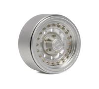 RC Beadlock Hubs For SCX10 III RR10 For Capra For TRX6 For TRX4 VS4 BRX01 For Element For Enduro 1/10 Aluminum Alloy 1.9Inch Beadlock Wheel Hub Rims RC Crawler Car(Silver,1PCS)