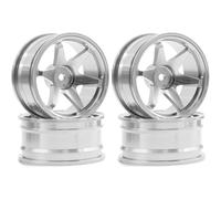 RC Beadlock Hubs For Tamiya For TT01/02 XV01 TA06 A959 PTG2 For HPI For KYOSHO For HSP 1/10 RC For Rally For Racing Car On Road Wheels 12mm Hex(Silver)