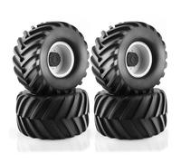 RC Beadlock Tires For Traxxas For VXL 2WD For Hoss 4x4 For HSP For HPI For Tamiya For Kyosho 1/10 Hard Plastic Wheels Rims Tires 12mm With Foam RC Truck