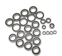 Rc Bearing Accessory For Arrma For Kraton For Outcast 8S 1/5 RC Pre Greased Deep Groove Complete Ball Bearings Kit Chrome Steel Black Rubber Sealed 26Pc