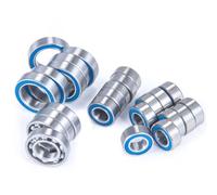 Rc Bearing Accessory For Element For Enduro For Sendero 1/10 24Pcs Wheel Hub Axle Blue Rubber Sealed Bearing Kit RC Car Truck Model Reapir Parts