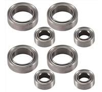 RC Bearing Parts For HSP For Himoto E18 For WLtoys A949 A959 A969 A979 A959-B A949-33 1/18 8Pcs Ball Bearings 4X8X3mm 8X12X3.5mm RC Car Spare Parts