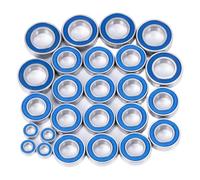 RC Bearings Kit For Losi For Super For Baja For Rock For Rey 1/6 25Pcs Wheel Hub Axle Blue Sealed Bearing Kit RC Car Upgrade Parts