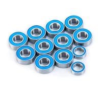 RC bearings Spare Compatible With Tamiya For Blackfoot For Mud For Blaster For Fast Upgrade Parts RC Car Modified Pieces 12PCS Rubber Seal Bearings Kit