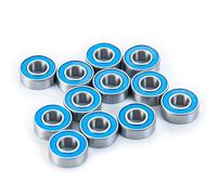 RC bearings Spare Compatible With Tamiya For Frog For Super For Blackfoot For Stadium For Blitzer 12PCS/lot Rubber Seal Bearing Kit RC Car Upgrade Parts