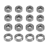 RC bearings Spare Compatible With Tamiya TT01 TT-02 TT-02D 1/10 RC Car Upgrade Accessories Replacement Parts 16Pcs Steel Ball Bearing Kit