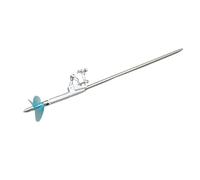 RC Boat 4.76mm Integrated Flex Shaft Assembly With Rudder Tail For Model Ship 400mm Flex Shaft With 85mm Solid Tip Brass Tube 55mm Propeller(Reverse axis)