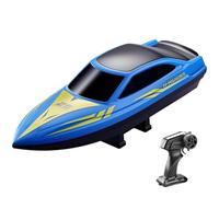 RC Boat 80M Remote Control Electric Water Toy | RC Boat Remote Control, 80M Long Range Transmitter, Self Righting Capsize Recovery, Dual Speed Modes, Pool Lake Water Toy