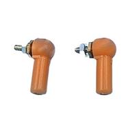 RC Boat Ball Link Rod Ends M2/M3 Plastic Ball Joints 2mm/3mm Steering Linkage Servo Connector For Model Ship Rudder Control(Orange,M2)