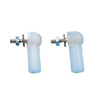 RC Boat Ball Link Rod Ends M2/M3 Plastic Ball Joints 2mm/3mm Steering Linkage Servo Connector For Model Ship Rudder Control(White,M2)