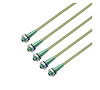 RC Boat Car Model Colorful Aluminum Alloy Antenna Seat Assembly Tube Sleeve With Cap+Mount Kit L320mm For DIY Accessories(Green and green)