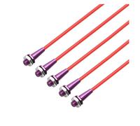 RC Boat Car Model Colorful Aluminum Alloy Antenna Seat Assembly Tube Sleeve With Cap+Mount Kit L320mm For DIY Accessories(Purple and red)