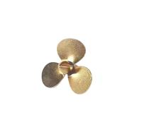 RC Boat Propeller, 10mm Brass Prop for 1:700 RC Ships, 1.5mm Bore (1PC Right Hand)