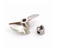 RC Boat Propeller 40mm 5mm Shaft P1.4 Metal Prop For RC Speed Boat Yacht Vee Oval Hydroplane Volantex798-4P(Prop and Drive Dog)